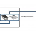 Bain marie avec robinet de vidange 2 x GN 1/2 , L - 338 mm , P - 540 mm , H - 248 mm