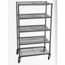 Chariot d'égoutage plateaux , inox , 1000 X 585 X 1805 mm