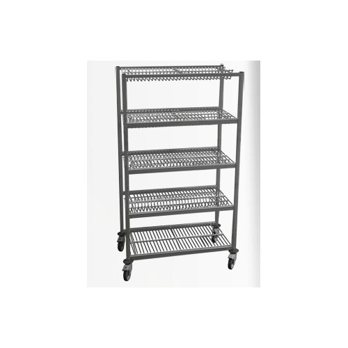 Chariot d'égoutage plateaux en inox soudé 64 Bacs ou 124 plateaux GN1/1 Chariot d'égoutage plateaux en inox soudé 64 Bacs ou 124 plateaux GN1/1