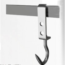 CROCHET TOURNANT 2 TROUS EN Inox AISI 304, longeur: 290 mm