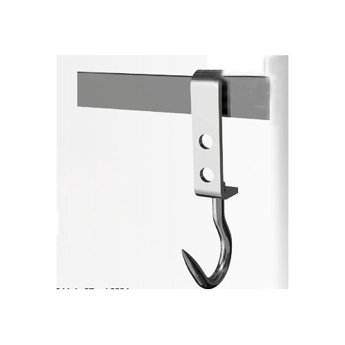 Crochet tournant inox AISI 304 dents de loup en inox longeur: 290 mm Ø: 16 mm Crochet tournant inox AISI 304 dents de loup en inox longeur: 290 mm Ø: 16 mm