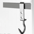 Crochet tournant inox AISI 304 dents de loup en inox longeur: 290 mm Ø: 16 mm