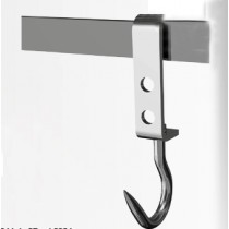 Crochet tournant inox AISI 304 dents de loup en inox longeur: 290 mm Ø: 16 mm