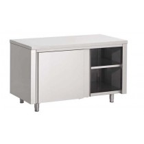Meuble de rangement central inox ferritique 1000 x 800 x 850