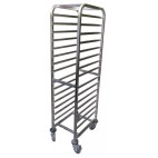 Echelle cuisine à glissières soudées avec freins chape polyamide profondeur 565 mm