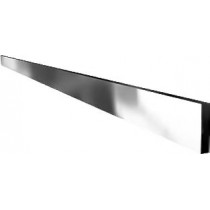 Rail à viande barre lisse inox poli miroir 3 faces longueur: 1000 mm section: 50 x 10 mm