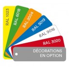 Panneaux décoratifs , 3125 mm, Bleu pour vitrine réfrigérée