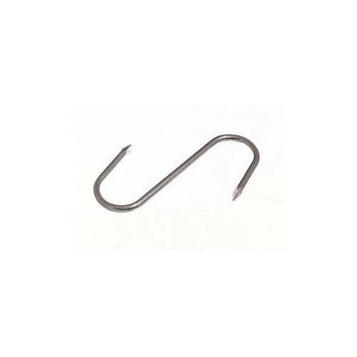Crochet Esse dents de loup en inox 304 Poli longueur: 100 mm Ø: 4 mm Crochet Esse dents de loup en inox 304 Poli longueur: 100 mm Ø: 4 mm