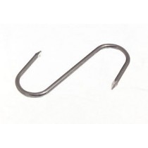 Crochet Esse dents de loup en inox 304 Poli longueur: 120 mm Ø: 5 mm