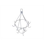 Balancelle à longe et couronne inox 304 Dimension: Ø 526 mm x H 770 mm