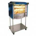 Rotissoire à Balancèlle, FUSION 5 sur chassis Inox à Roulette, L 830 x P 770 x H 1710 mm