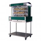 Rotissoire à Balancèlle, GALAXY 6 sur chassis inox à Roulette, L 1070 x P 740 x H 1830 mm