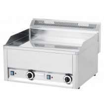 Plaque à snacker Chrome 60 en acier inoxydable AISI 304 6000 W