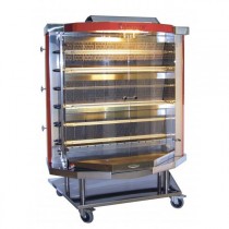Rotissoire à broche gaz, Hot flamm's, Inox, L 1450 x P 680 x H 1530 mm