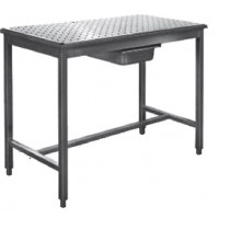 Table de dessouvidage inox AISI 304 L 900 x P 600 x H 850 mm