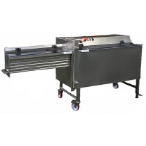 Trancheur horizontal, pour cotelette, tremie de chargement, L 200 x P 200 x H 1050 mm