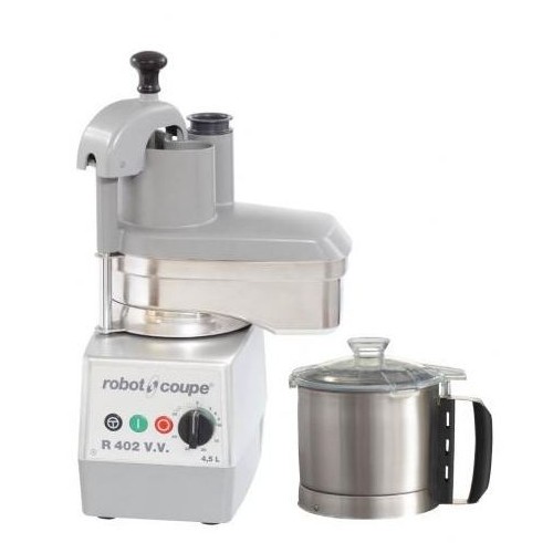 Combiné cutter coupe légumes R 402 V.V. vitesse variable monophasé cutter 4,5 litres Combiné cutter coupe légumes R 402 V.V. vitesse variable monophasé cutter 4,5 litres