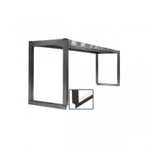 Étagère professionnelle inox cuisine sur colonnette inox ferritique 1 niveau P 400 mm