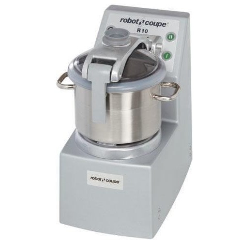 Cutter de table R 10 SV triphasé 2 vitesses inox 11,5 litres Cutter de table R 10 SV triphasé 2 vitesses inox 11,5 litres