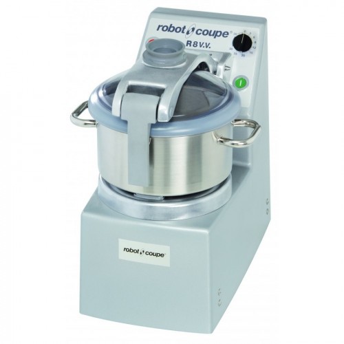 Cutter de table R 8 V.V. monophasé vitesse variable inox 8 litres Cutter de table R 8 V.V. monophasé vitesse variable inox 8 litres