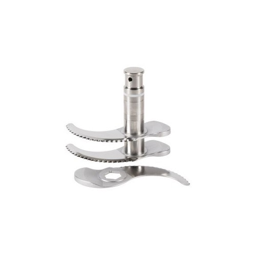 Couteau inox denté 3 lames pour cutter vertical modèle R 23 Couteau inox denté 3 lames pour cutter vertical modèle R 23