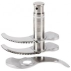 Couteau inox denté 3 lames pour cutter vertical modèle R 23