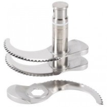 Couteau inox cranté 3 lames pour cutter vertical modèle R 23