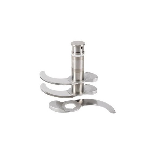 Couteau inox denté 3 lames pour cutter vertical modèle R 45 Couteau inox denté 3 lames pour cutter vertical modèle R 45
