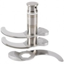 Couteau inox denté 3 lames pour cutter vertical modèle R 45