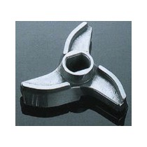 Couteau auto affutant, systeme unger, simple ou double coupe pour hachoir grand debit sur socle