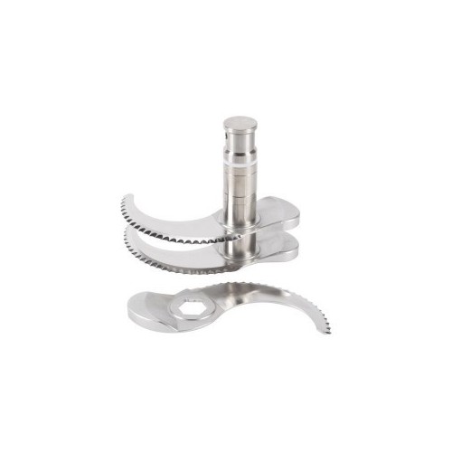 Couteau inox cranté 3 lames pour cutter vertical modèle R 60