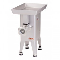 Hachoir professionnel grand débit sur socle double coupe modèle MAINCA 98 S - 5 CV