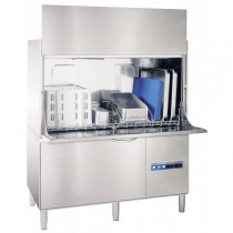 Lave batterie, capot ouvert : 2080, inox AISI 304, LB 680 L, L 835 x P 890 x H 1850 mm