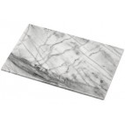 Plaque de découpe sur pieds caoutchouc, couleur marbré blanc , 400x300 mm