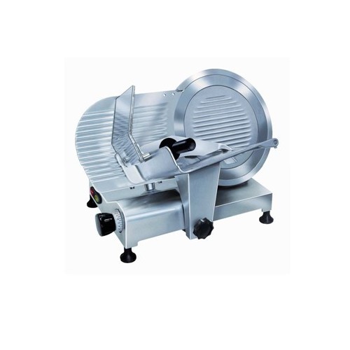Trancheur aluminium à courroie avec protecteur de lame affûteur fixe L 680 x P 515 x H 470 mm Trancheur aluminium à courroie avec protecteur de lame affûteur fixe L 680 x P 515 x H 470 mm