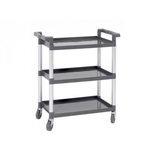 Chariot de service supports en aluminium plateaux en polyéthylène Chariot de service supports en aluminium plateaux en polyéthylène