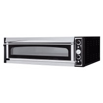 Four à pizza, éléctrique mécanique, acier inox, Superior XL 6L GLASS