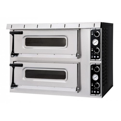 Four à pizza, éléctrique mécanique, acier inox, Basic 2/50 PLUS Four à pizza, éléctrique mécanique, acier inox, Basic 2/50 PLUS