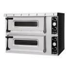 Four à pizza, éléctrique mécanique, acier inox, Basic 2/50 PLUS