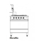 Mixer plongeant, microMix, Longueur totale avec tube : 430 mm, Ø 61 mm