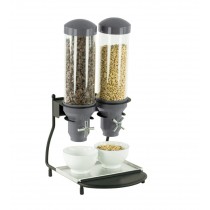Distributeur de céréales 2 tubes 2 x 3 litres