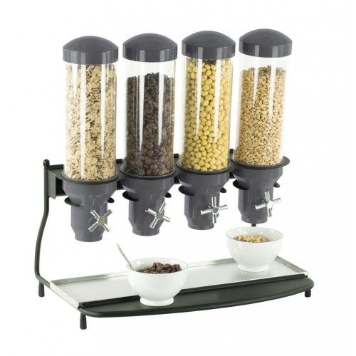 Distributeur de céréales 4 tubes 4 x 3 litres Distributeur de céréales 4 tubes 4 x 3 litres