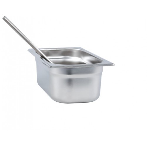 Bac gastronorme pour râteau en inox AISI 304, 3.2 litres Bac gastronorme pour râteau en inox AISI 304, 3.2 litres