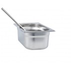 Bac gastronorme pour râteau en inox AISI 304, 3.2 litres