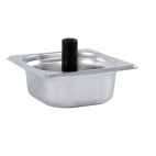 Bac Gastronorme GN1/6 pour tampon d’essuyage 1,4 litres en Inox AISI 304