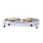 Materiel crêperie professionnel double 40 électrique 2 x 2700 W