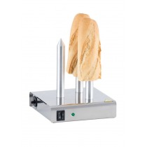 Chauffe pain 3 plots , acier inoxydable, L 220 x P 220 x H 250 mm