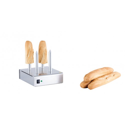 Chauffe pain 4 plots en acier inoxydable 110 W Chauffe pain 4 plots en acier inoxydable 110 W