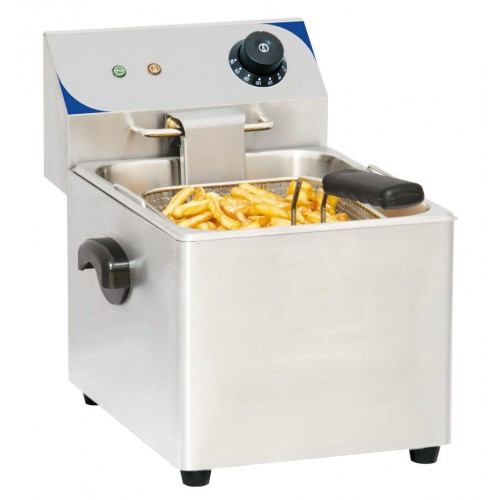 Friteuse électrique en acier inoxydable 8 litres 3250 W Friteuse électrique en acier inoxydable 8 litres 3250 W