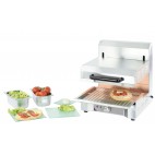 Salamandre cuisine à quartz avec plafond mobile en acier inoxydable 2200 W